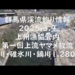 群馬県渓流釣り情報　2025.3.9　上州漁協管内ヤマメ放流1,280kg　烏川・碓氷川・鏑川　烏川の様子