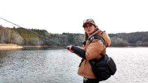 ママ&きよか&ゆい3月の津風呂湖