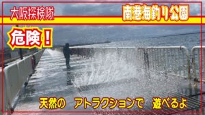 【大阪市廃プール】南港海釣り公園　「天然の　アトラクションで　遊べるよ」