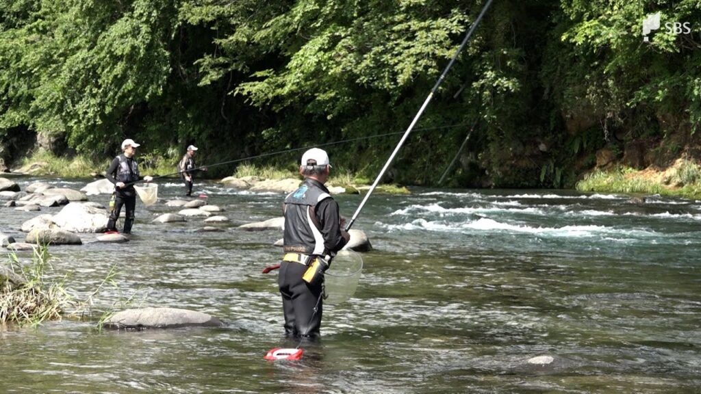 狩野川でアユ釣り解禁　「大きい魚がたくさんとれて」太公望たちが上々の初日＝静岡