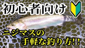 【誰でも簡単】管理釣り場のニジマスの手軽な釣り方を紹介！！　エリアトラウトはルアーフィッシング入門に最適です！！【管釣り】【釣り方】【タックル】【初心者向け】【フィッシャーリゾートしょうばら】