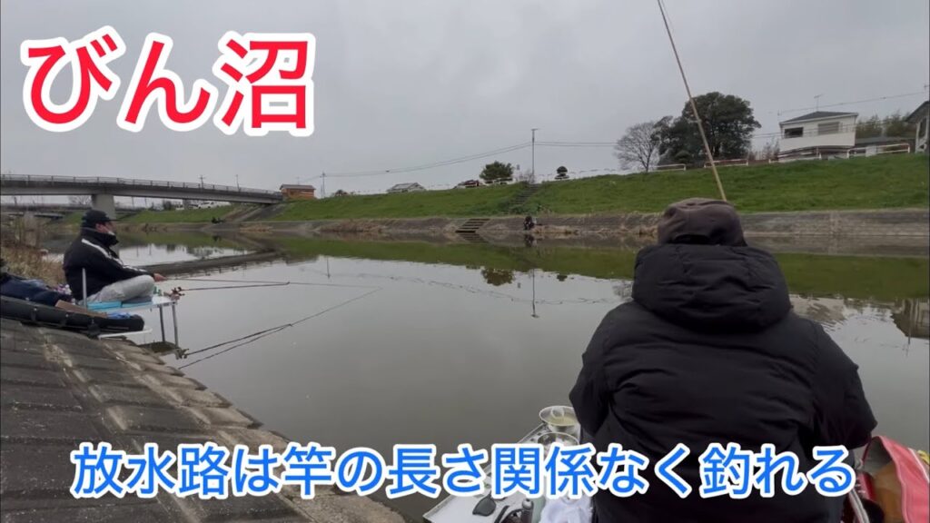 びん沼放水路でへらぶな釣り。短竿でも釣れるようになってきた！型はいい！