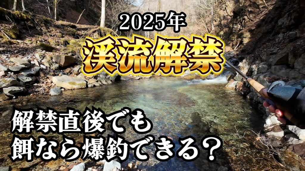 解禁直後の低活性でも、餌釣りなら爆釣できるのか試してみました【渓流釣り】