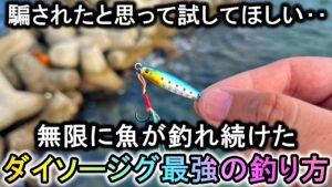 超小型ダイソージグは「とある使い方」で無限に魚が釣れる史上最強のルアーになります