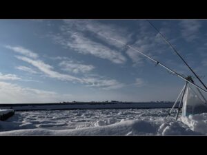 【冬釣り】オホーツク海。いちおこれも穴釣り。天使が来た日。
