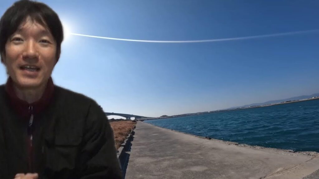 誰もいない真冬の爆風浜名湖の堤防で釣りしてみた