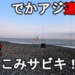 【神奈川県某所】遠投ぶっこみサビキで沖のでかアジ連発！？初春の時期に、関東地方の相模湾に面している砂浜（サーフ）の釣り場で、西湘エリア発祥のローカル釣法で釣りしてみたら…！【2025年3月下旬】