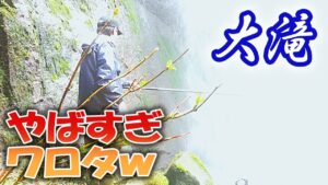【渓流釣り】大滝で釣りしてみたらえらいこっちゃだったでござる！〈2025年4月中旬〉