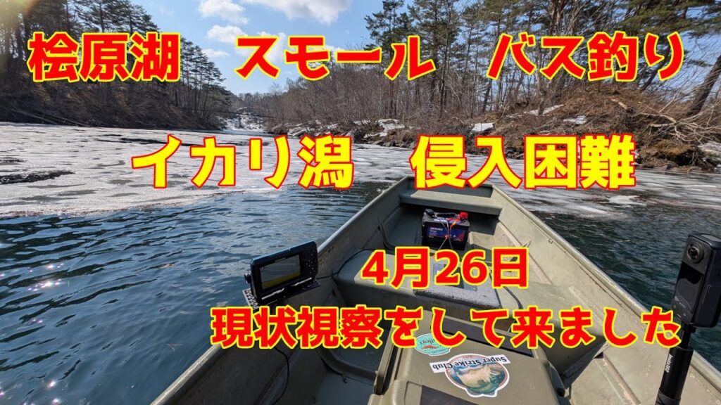 2025年4月26日　桧原湖　スモールマウスバス釣り　今シーズンは開幕が遅れていますよ