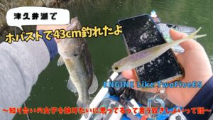 【津久井湖】ENGINE新製品のLikeTwoFiveESホバストで釣れたのじゃ！の巻