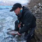 【支笏湖】波と濁りで魚達のスイッチON