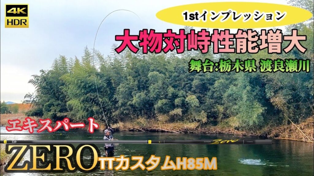 【🆕ZERO 𝟭𝘀𝘁ｲﾝﾌﾟﾚ 】軟パワー＆スリリング！ ダイワ エキスパート ZERO TTカスタムH85Mに見た想定外のポテンシャルとは！？ 栃木県 足利市 渡良瀬川