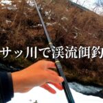 【渓流釣り】【餌釣り】ボサの多い細い川で魚釣り