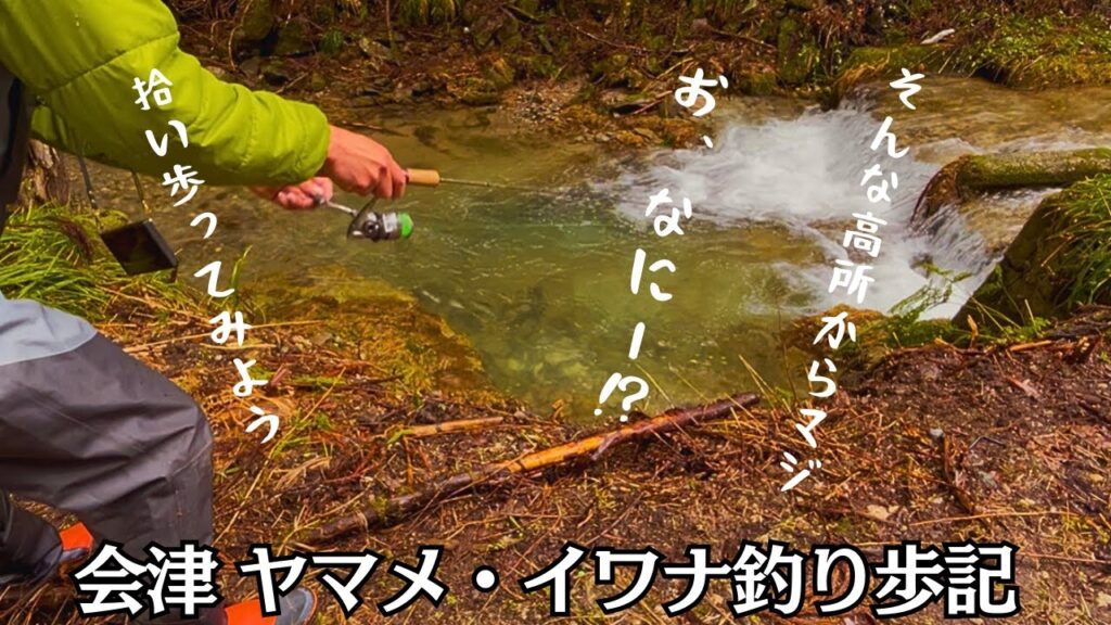 会津【渓流釣り】ヤマメ・イワナをあの手この手で拾い釣り。そして、ふきのとう【渓流ルアー】