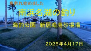 南浜名湖の釣り　海釣り公園　新居漁港砂揚場