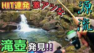 【渓流釣り】源流釣行～激アツな滝壺発見した！