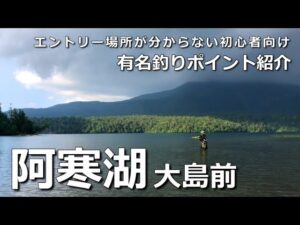 阿寒湖の有名釣りポイント紹介【大島前】エントリー場所が分からない初心者向け。巨大ライズやナブラもありました。