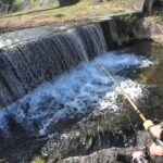 笹子川で魚釣り！