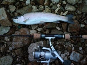 野反湖でルアーフィッシング