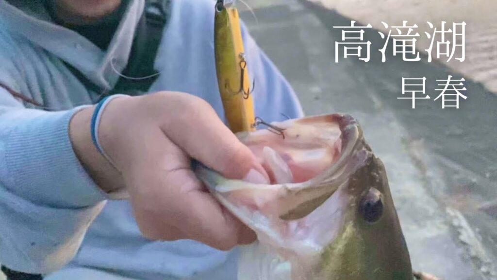 【高滝湖】早春のバス釣り。春はもうすぐそこ？