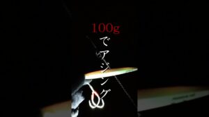 100gのジグでアジって釣れるんですね #釣り #ocean #メタルジグ #fishing #ショアジギング #ロックショア #海釣り #アジ #アジング #魚 #魚釣り #海 #アウトドア