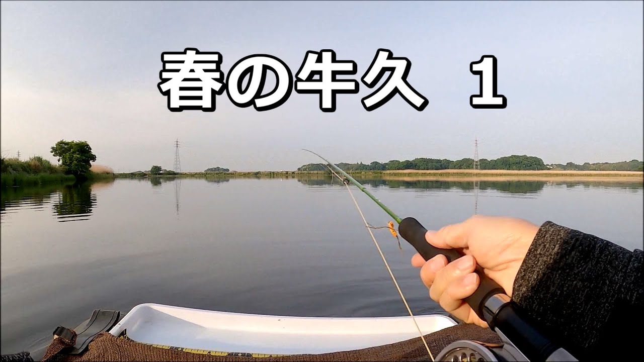 【水温たぶん18~19℃】春の牛久沼フライでバス釣り(1)