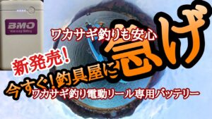 ワカサギ釣り専用電動リールバッテリーはこれで決まり！コレで木崎湖釣りも安心〜BMO Japanさんありがとう♫
