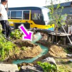 釣りよかハウスの庭に川を作り始めました！！