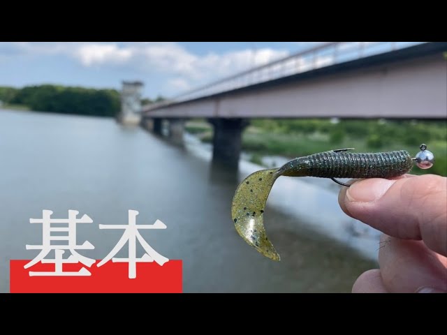 ゲーリー4インチグラブ 小貝川 バス釣り スモールマウス