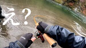 【渓流釣り】また震える