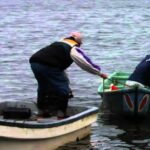 ある沼の釣り舟