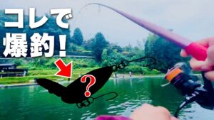 大雨の管理釣り場で巻くだけで大爆釣したルアーはこれ！！【エリアトラウト】