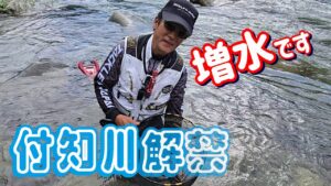 【付知川アユ解禁】増水！アユは・・・