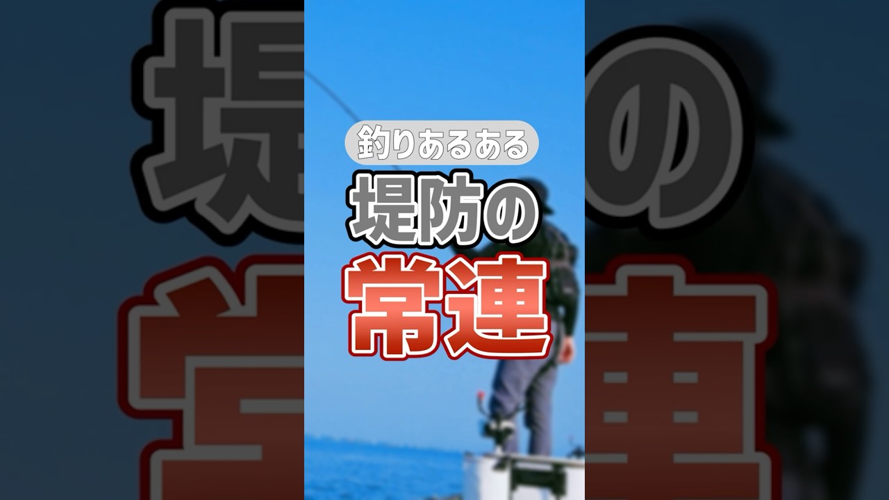 【釣りあるある】『堤防の常連』 #釣り #海釣り