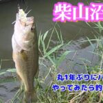 柴山沼水路バス釣り　1年ぶりにひっそりとバス釣ってみました