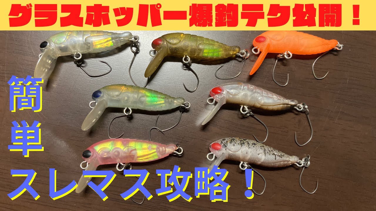 【エリアトラウト】グラスホッパー爆釣テク公開!管理釣り場のスレマス攻略に新たな1手!