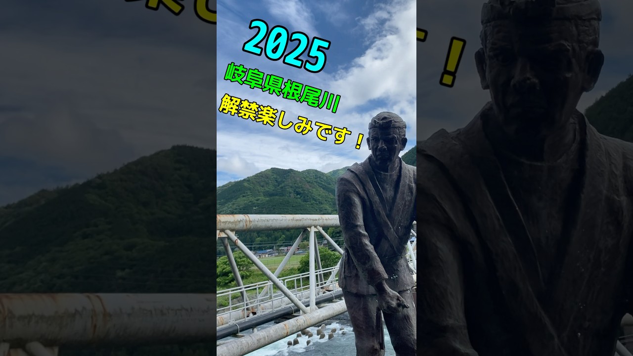 【鮎釣り】2025ポイントチェック　　岐阜県根尾川