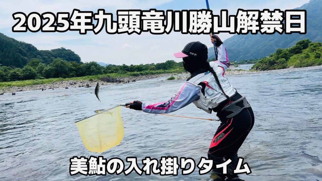 [鮎釣り] 2025年九頭竜川勝山解禁日(竹乃屋さん下流)