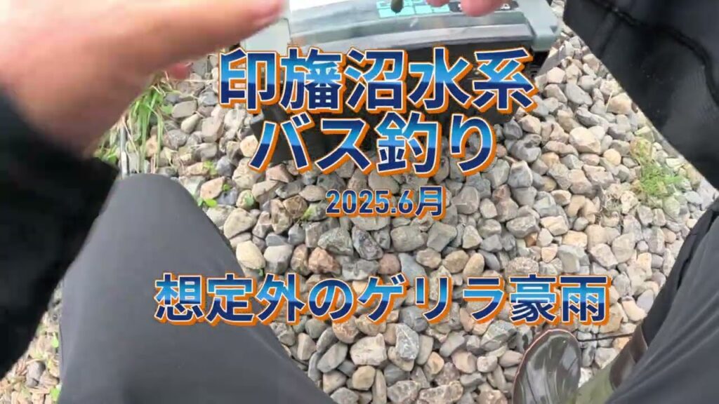 2025.6月【印旛沼水系バス釣り】ゲリラ豪雨の後に