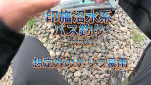 2025.6月【印旛沼水系バス釣り】ゲリラ豪雨の後に