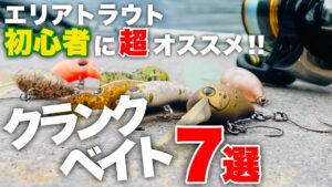 【激選】エリアトラウト初心者でも超簡単!爆釣クランクベイト7選【管理釣り場】