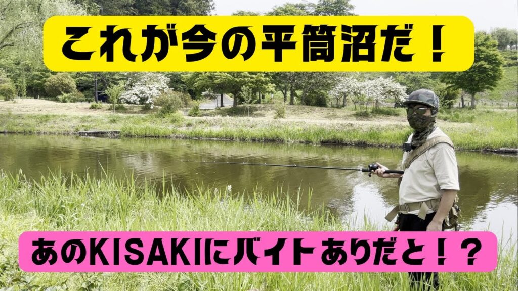 【宮城県釣り】これが今の平筒沼だ！　バイトだと！？