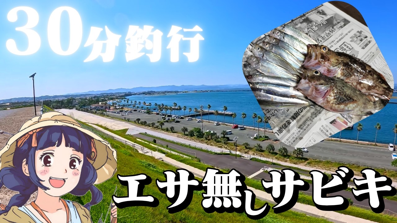 ダイソータックルを持ち、浜名湖で30分サビキ釣りをやると・・・🐟【ぶっこみサビキ釣り】6月上旬