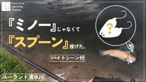 ミノーじゃなくて、スプーン投げてみた。【管理釣り場】【エリアトラウト】【ユーランド清水川】