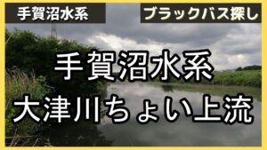 【手賀沼バス釣り】手賀沼水系大津川上流の調査