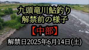 九頭竜川鮎釣り【中部】解禁前の様子