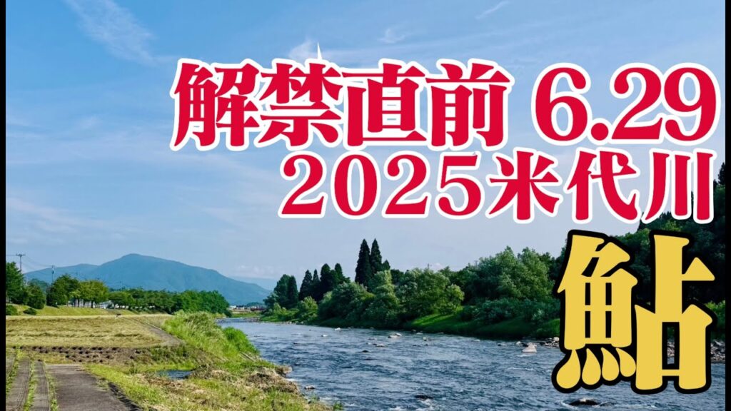 米代川で鮎釣り 2025.6.29 解禁直前!!鹿角地区の様子