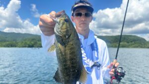 2025.7.22桧原湖。シャローから深場までバラけ気味。