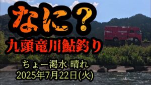 【なに?】九頭竜川鮎釣り 2025年7月22日(火)