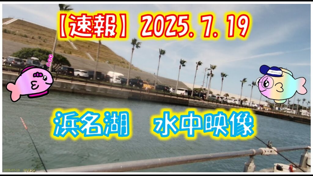7月19日　浜名湖　釣り　濁りの中に魚がいる！